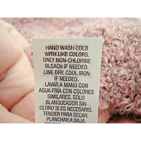 NEW Universal Threads Pink Fleece Lined Beanie Pom Pom Winter Hat Blush One Size - Picture 6 of 9